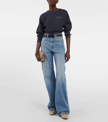 Brunello Cucinelli Cropped ribbed-knit cotton sweater 2