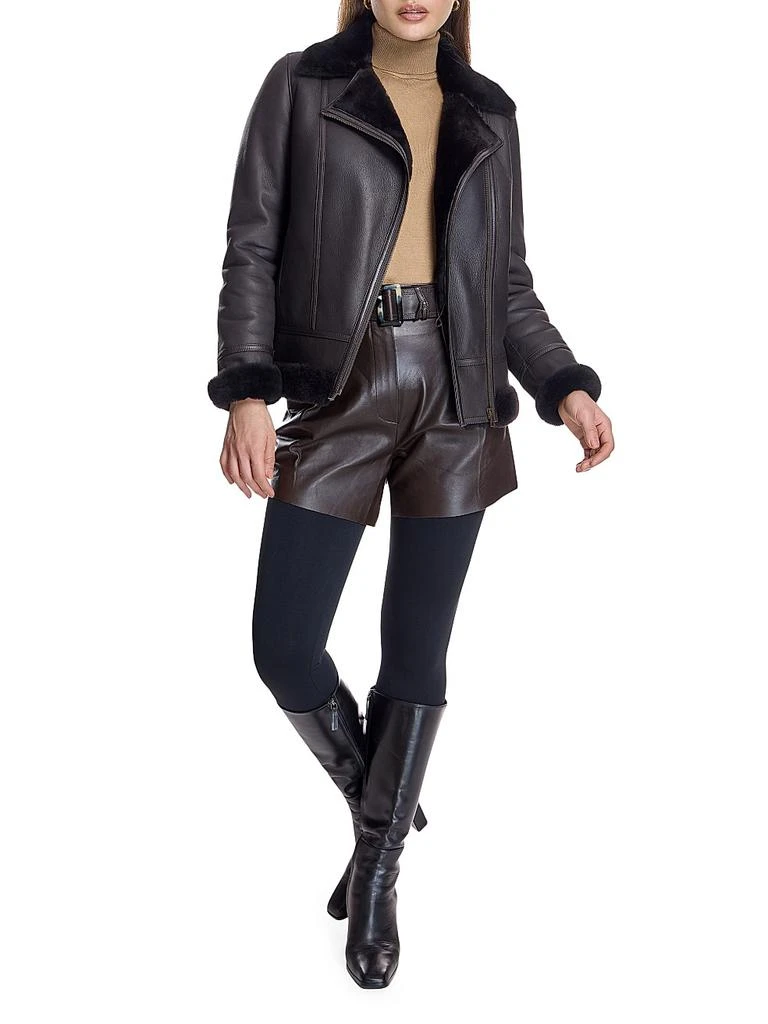 Maximilian Shearling Biker Jacket 2
