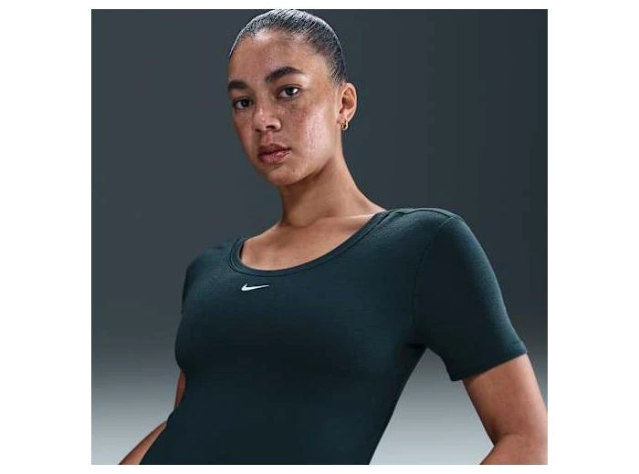 NIKE W NSW NK CHLL KNT MRIB SS TOP