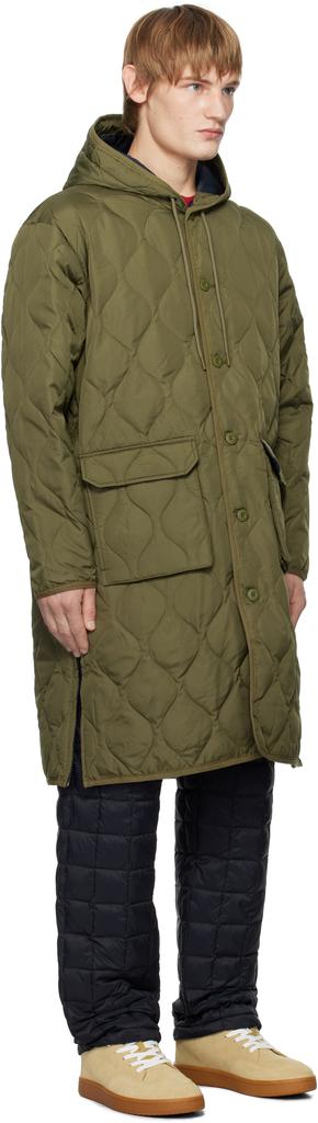 Taion Khaki Military Hood Long Down Coat