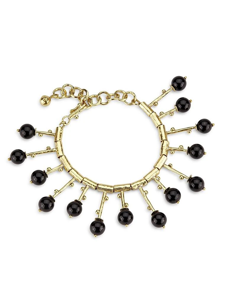 Ulla Johnson Navi Goldtone 
Black Onyx Bracelet