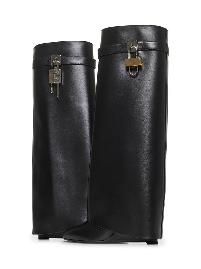 Givenchy GIVENCHY | Black leather Shark Lock boots | Women | 37