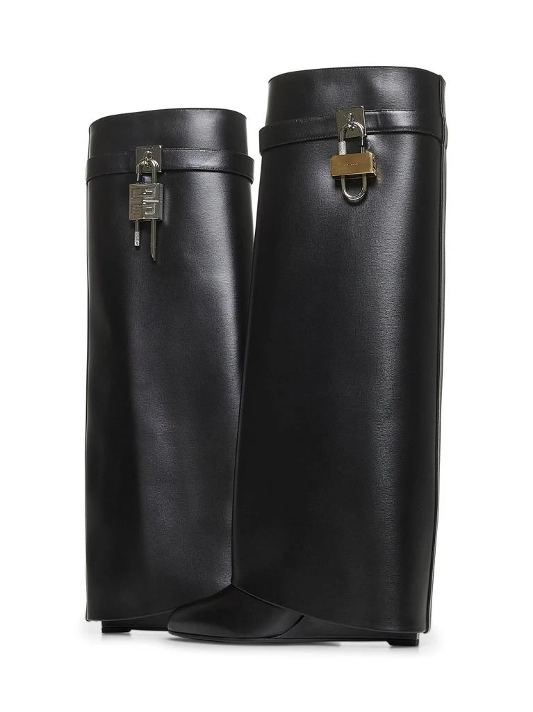 Givenchy GIVENCHY | Black leather Shark Lock boots | Women | 37 1