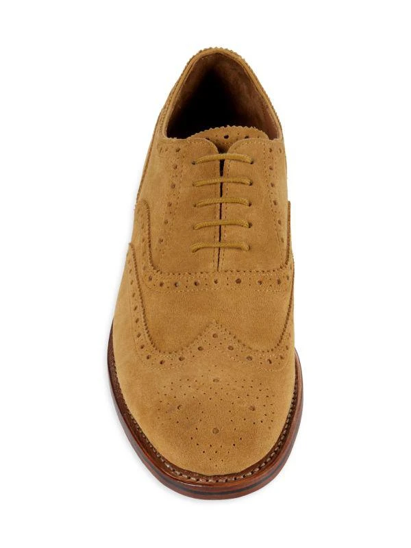 Allen Edmonds Hendrix Perforated Suede Oxford Shoes 5