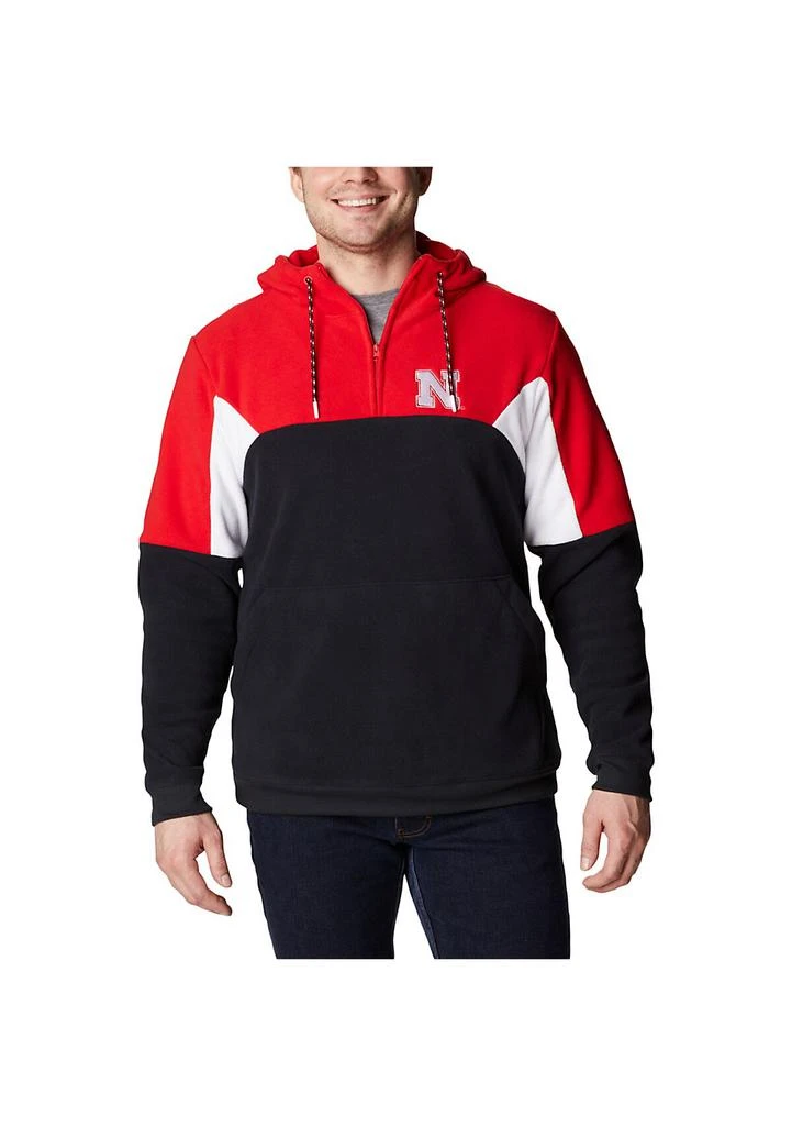 Columbia NCAA Nebraska Huskers Lodge Quarter-Zip Hoodie