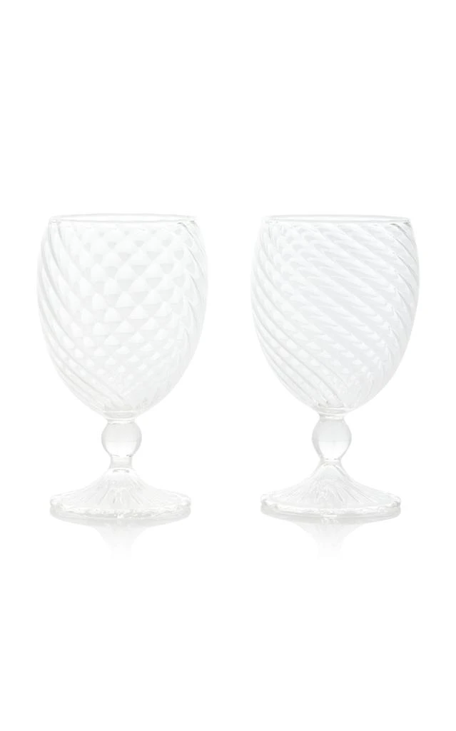 MoDA Moda Domus - Nucleo Set-of-Two Water Glasses - Clear - Moda Operandi