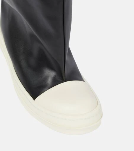 Rick Owens Oblique leather over-the-knee boots 6