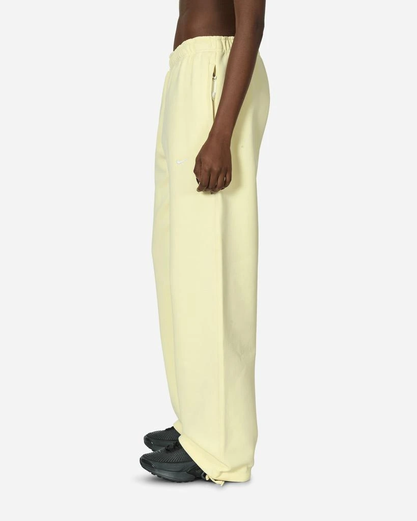 NIKE Solo Swoosh Open Hem Fleece Sweatpants Alabaster 2