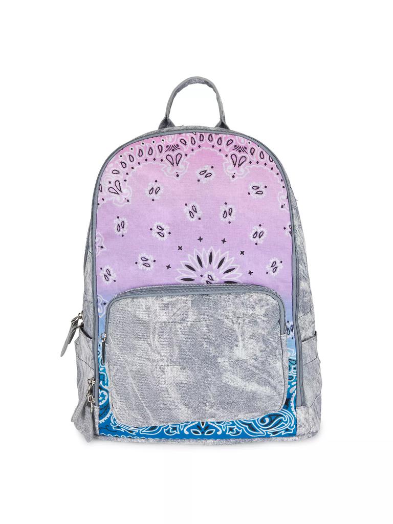 Bari Lynn Girl's Bandana Acid Wash Backpack