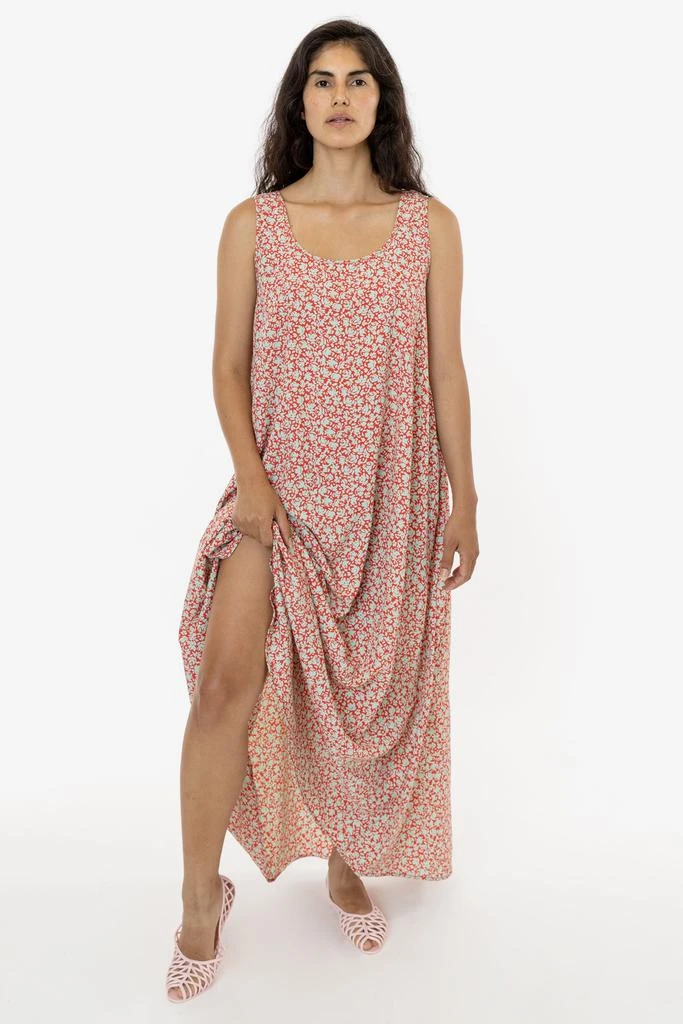 Los Angeles Apparel RPCH02 - Chiffon A-Line Maxi Dress 8