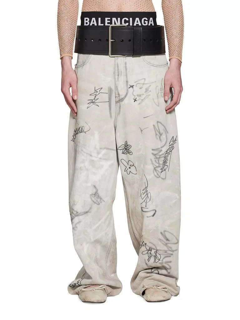 Balenciaga Graffiti Baggy Pants 3