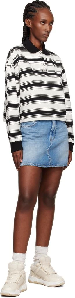 AMIRI Beige Croc Debossed MA-1 Sneakers 5