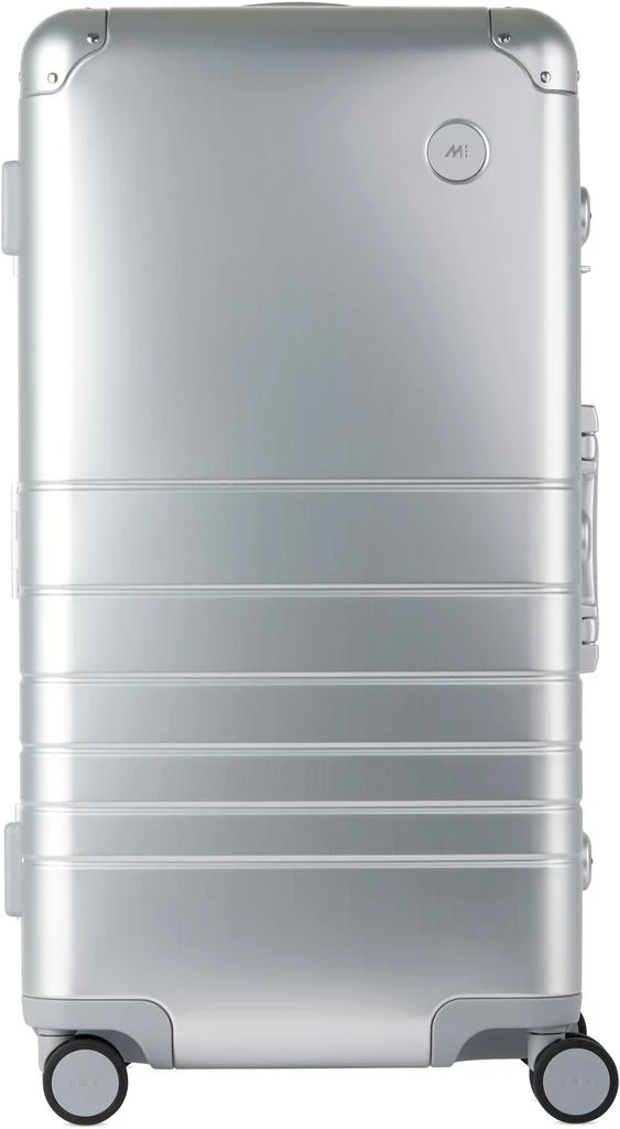Monos Silver Aluminum Trunk Suitcase 1
