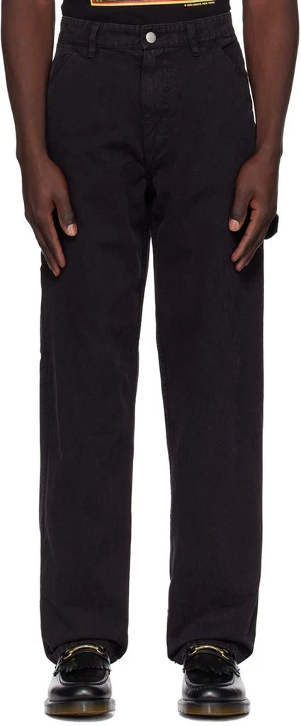 Awake NY Black Embroidered Trousers 1