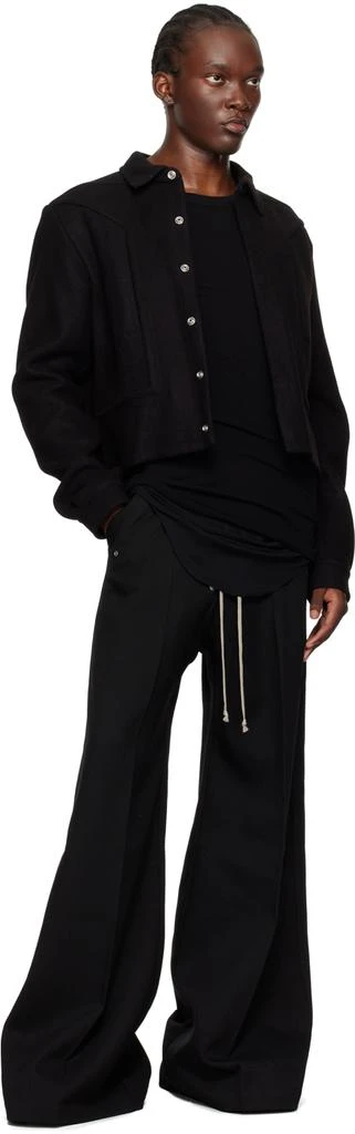 Rick Owens Black Porterville Rib Long Sleeve T-Shirt 4