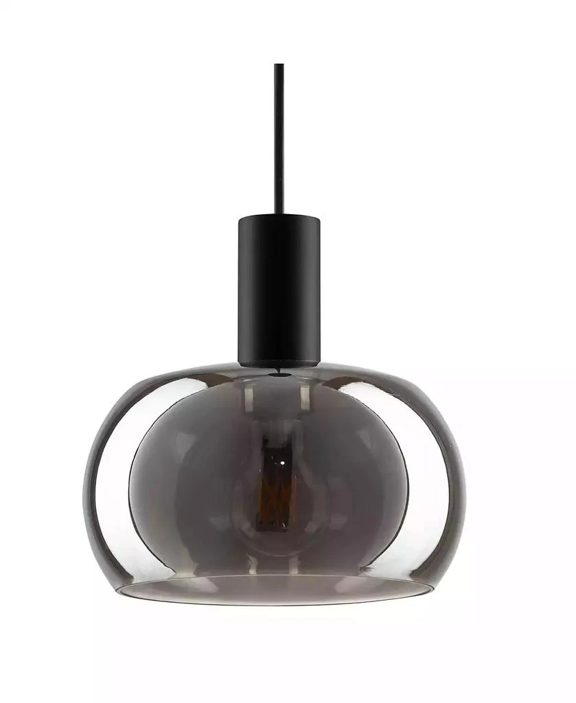 Possini Euro Design Rorie 8 1/2" Modern Pendant Ceiling Light Fixture Dining Room Over Table Kitchen Island Black Smoke Glass Mini 9