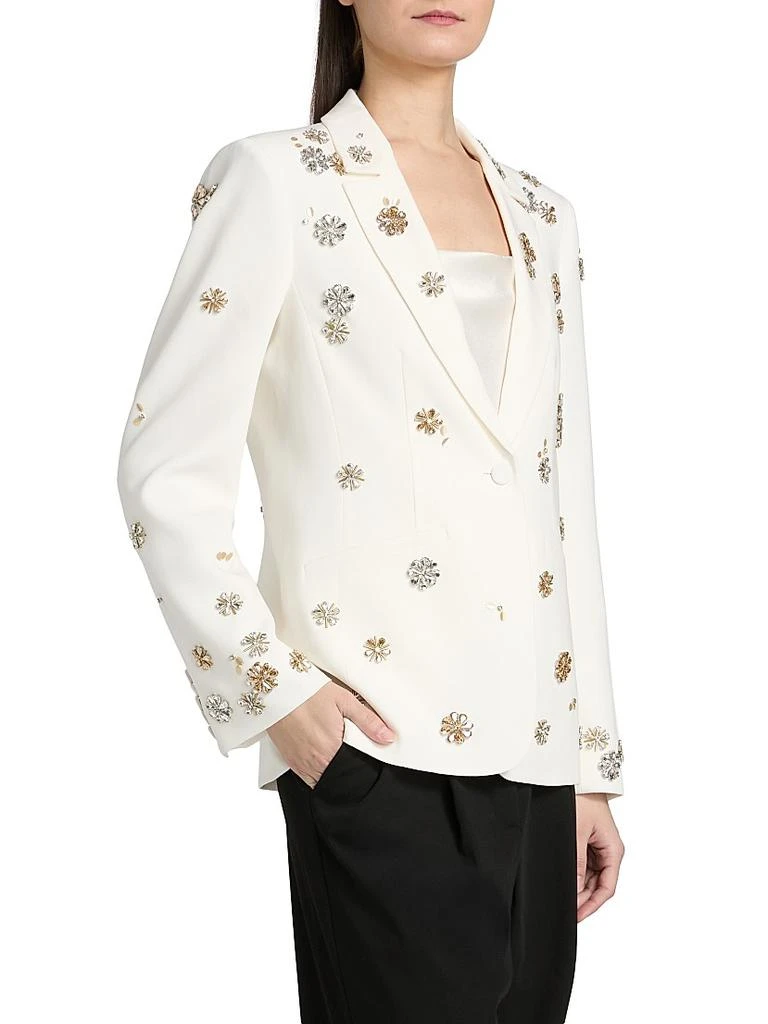 Cinq à Sept Karlie Tumbling Flowers Embellished Blazer 4