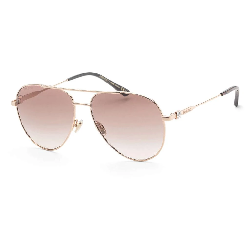 Jimmy Choo Jimmy Choo Women's Gold Aviator Sunglasses 1