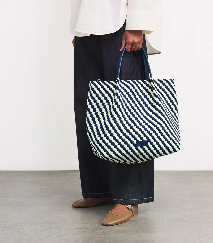 Harrods Neoprene Woven East-West Tote Bag 5