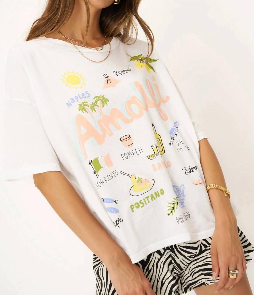 Project Social T Amalfi Perfect Bf Tee In White