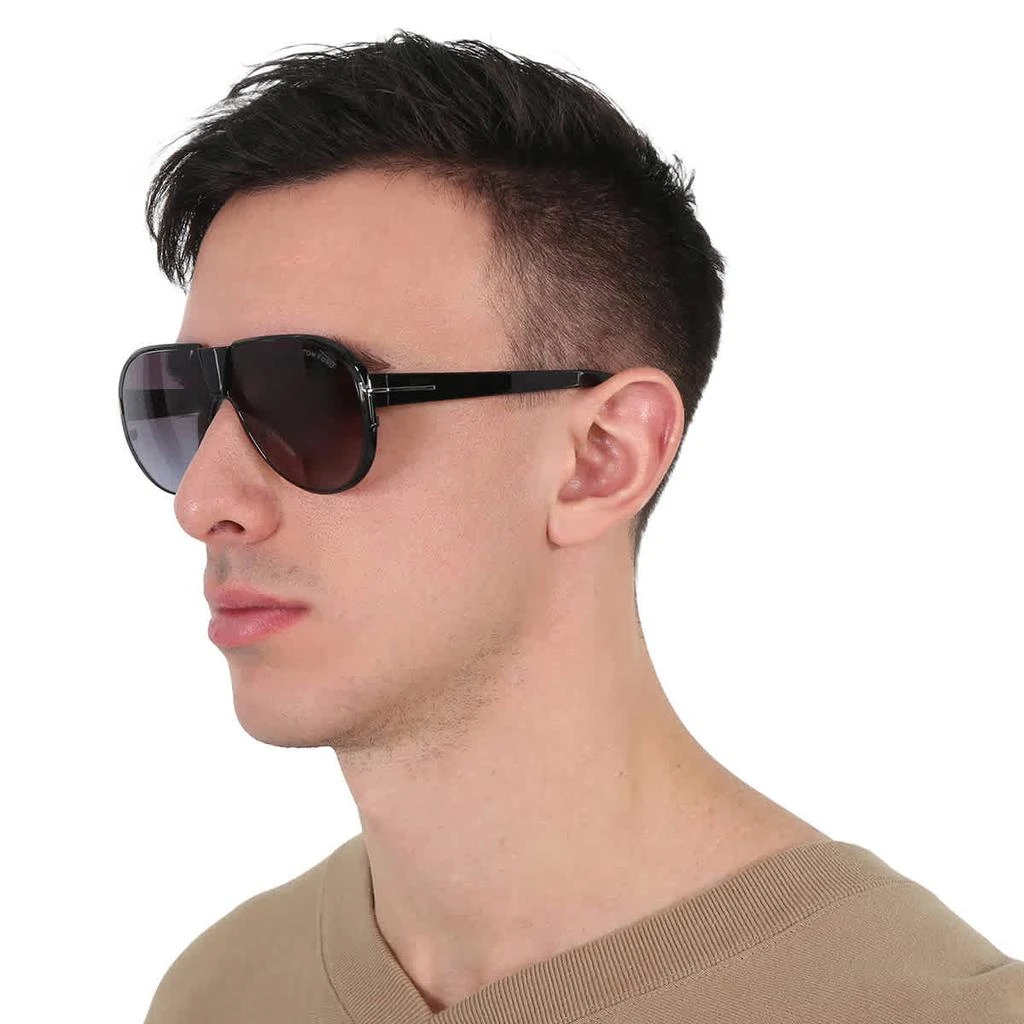 Tom Ford Vincenzo Smoke Gradient Pilot Men's Sunglasses FT1072 01B 64 2