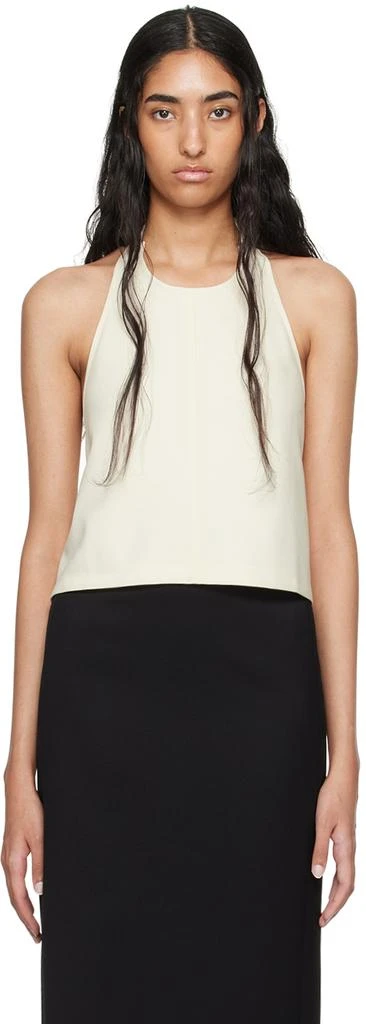 WARDROBE.NYC Off-White Backless Halter Top 1