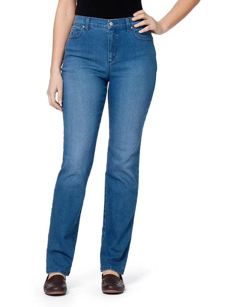 Gloria Vanderbilt Amanda Womens Classic Rise Tapered Leg Jeans 1