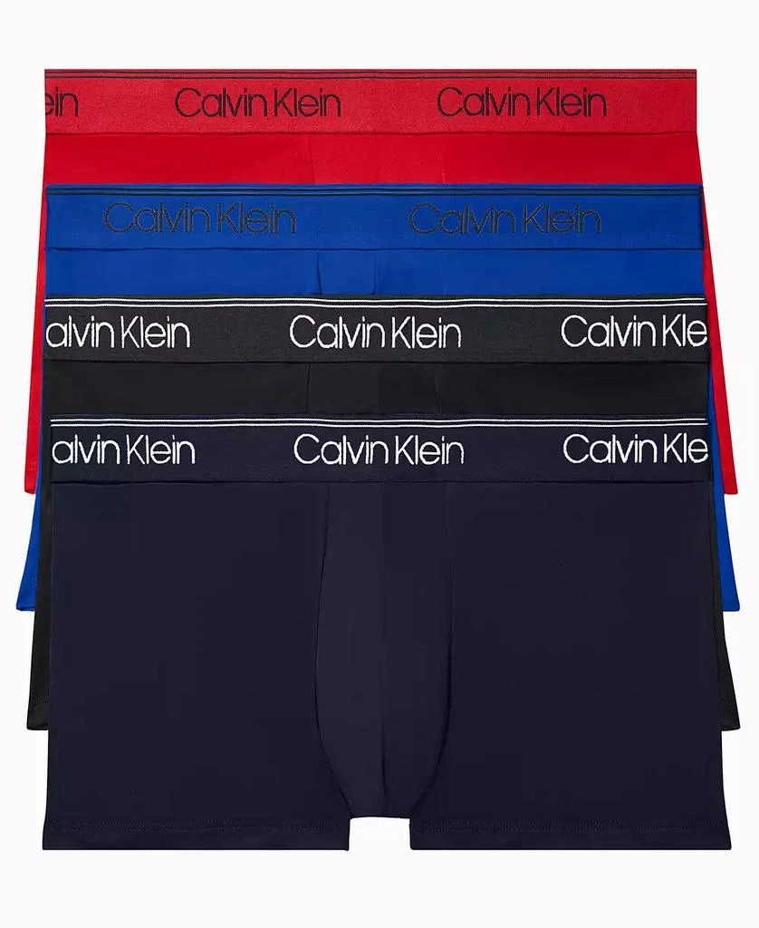 Calvin Klein Men's 3+1 Value Pack Micro Stretch Low-Rise Trunks 1