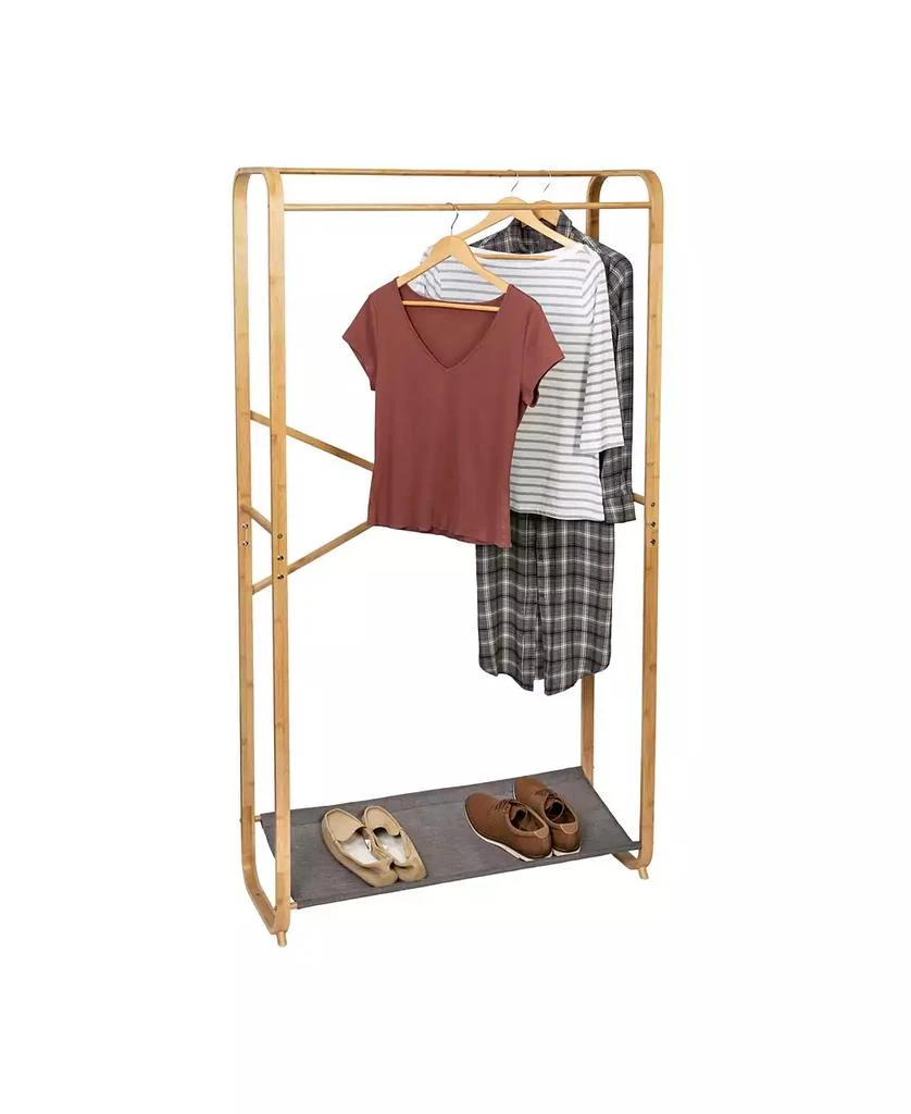 Honey Can Do Bamboo & Canvas Garment Rack 9