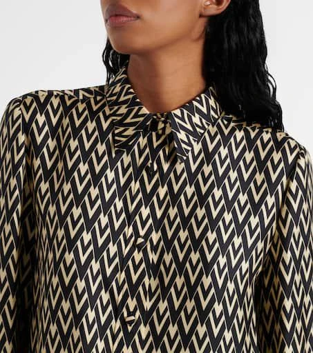 Valentino Toute La V silk twill shirt 4