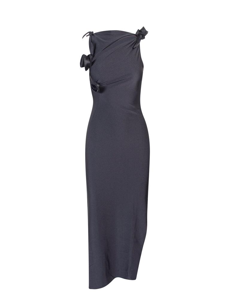 COPERNI Snake Print Asymmetric Flower Gown - Dresses