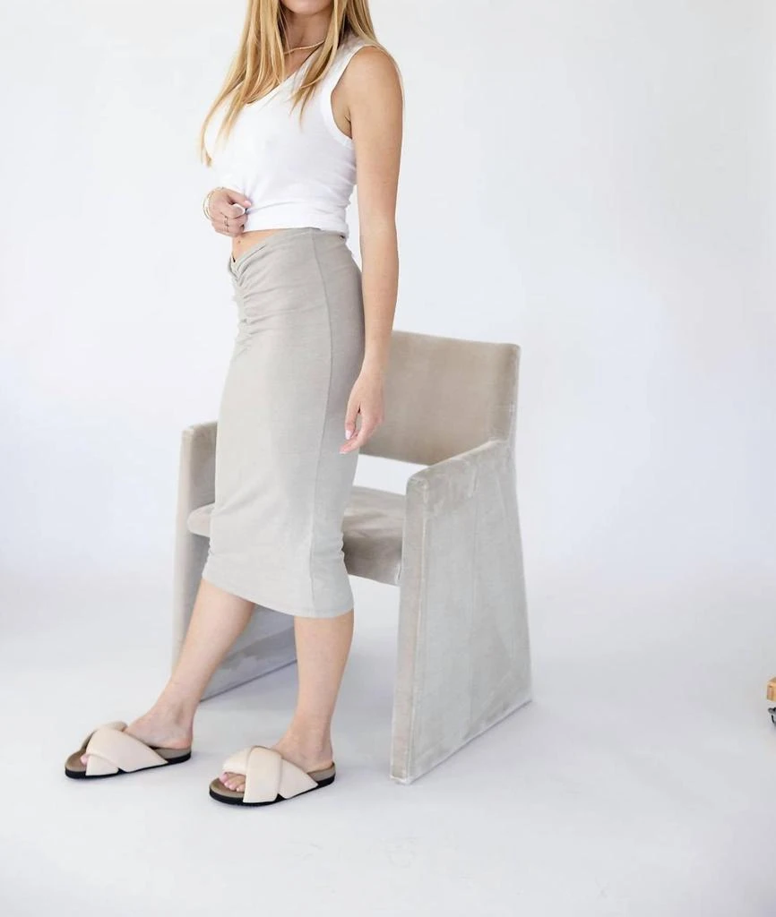 James Perse James Perse - Recycled Brushed Jersey Skirt 3
