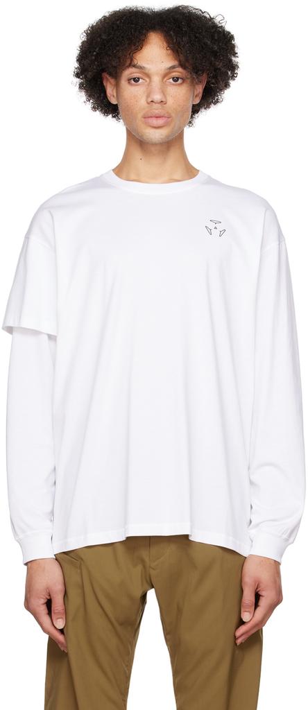 Acronym White Layered Long Sleeve T-Shirt