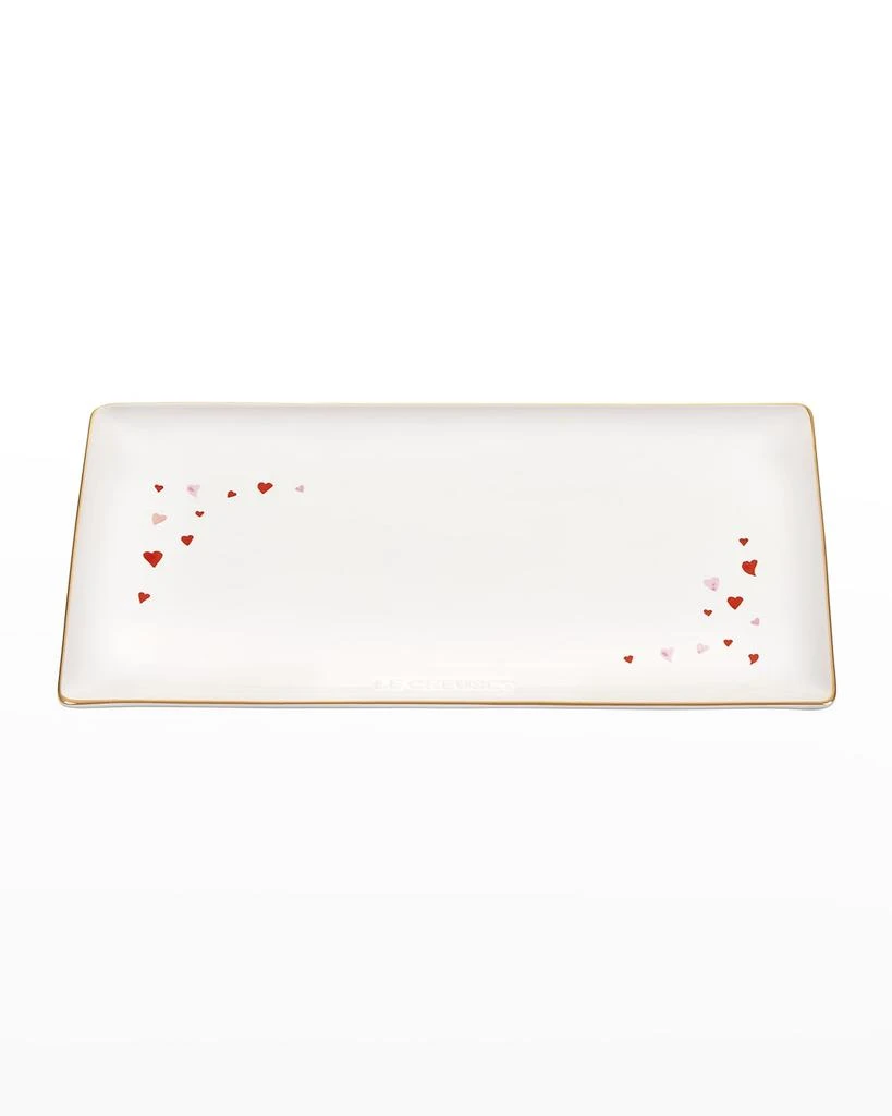 Le Creuset 11" L'Amour Heart Rectangular Hostess Tray 1