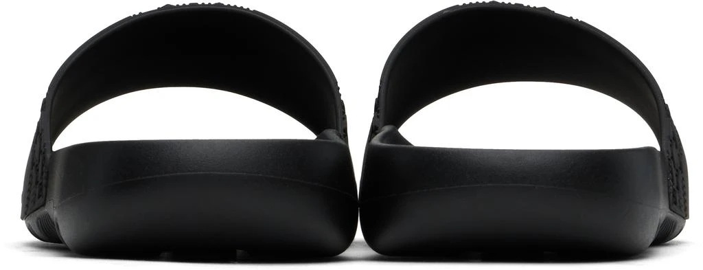 Burberry Black Embossed Check Dive Pool Slides 2