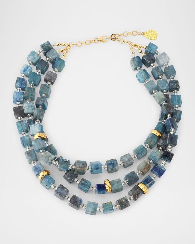Devon Leigh Natural Blue Kyanite Multistrand Necklace