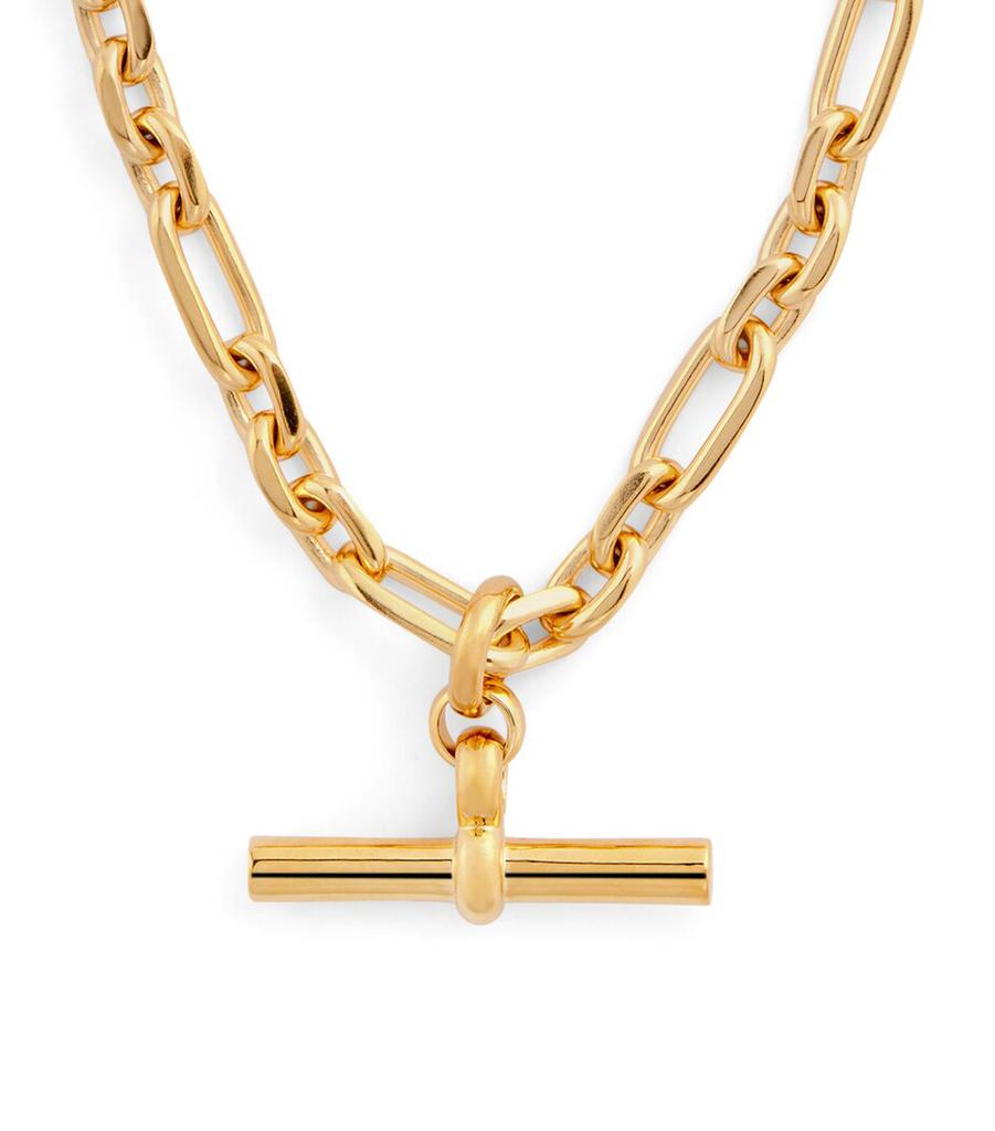 TILLY SVEAAS Gold-Plated T-Bar Watch Chain Necklace