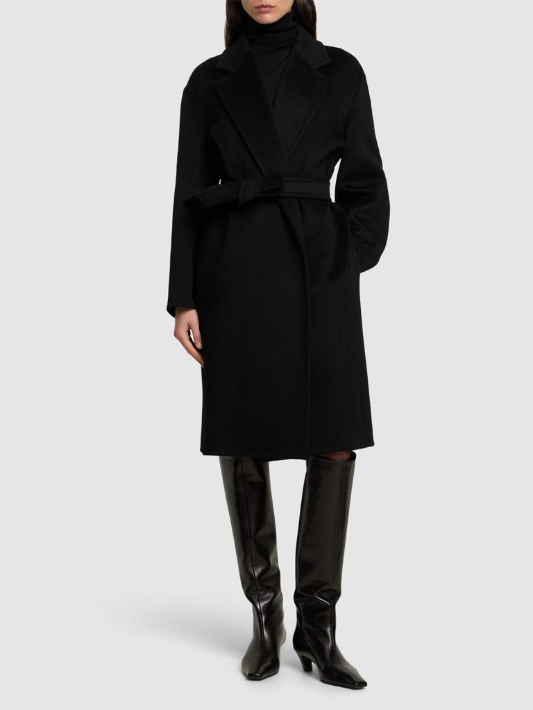 Max Mara Melinda Belted Cashmere Coat Black 36 - Coats
