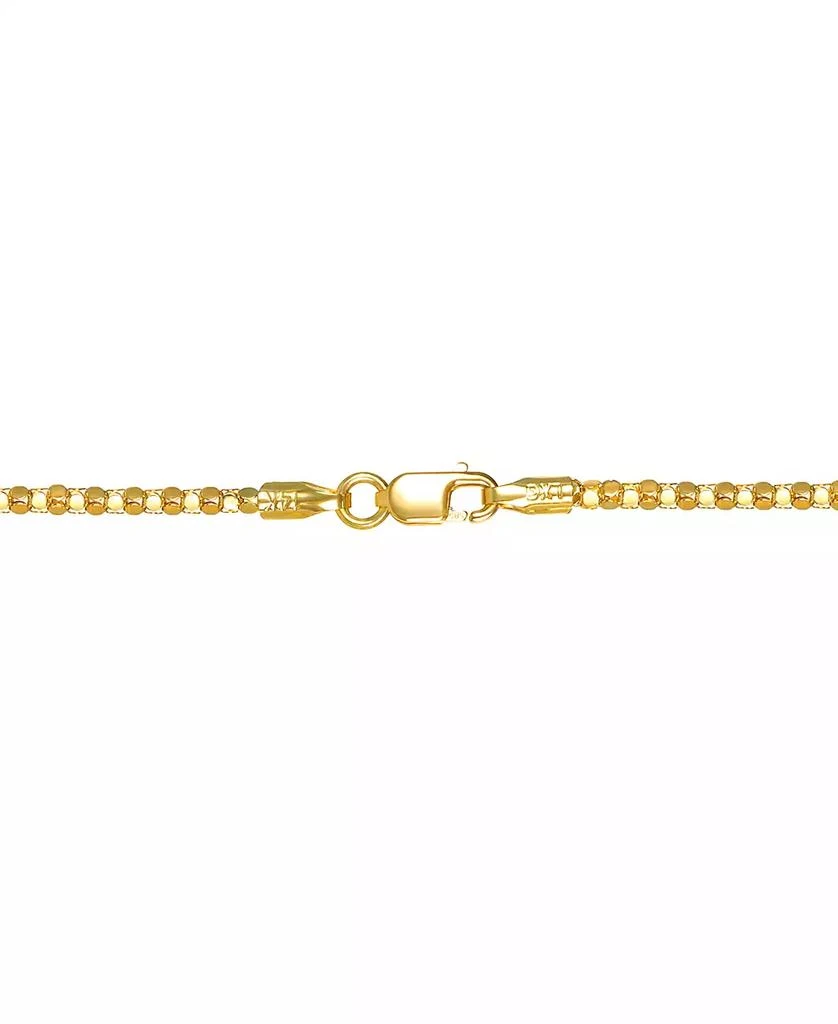 Italian Gold 14k Gold Necklace, 20" Diamond Cut Popcorn Chain (1-5/8mm) 3