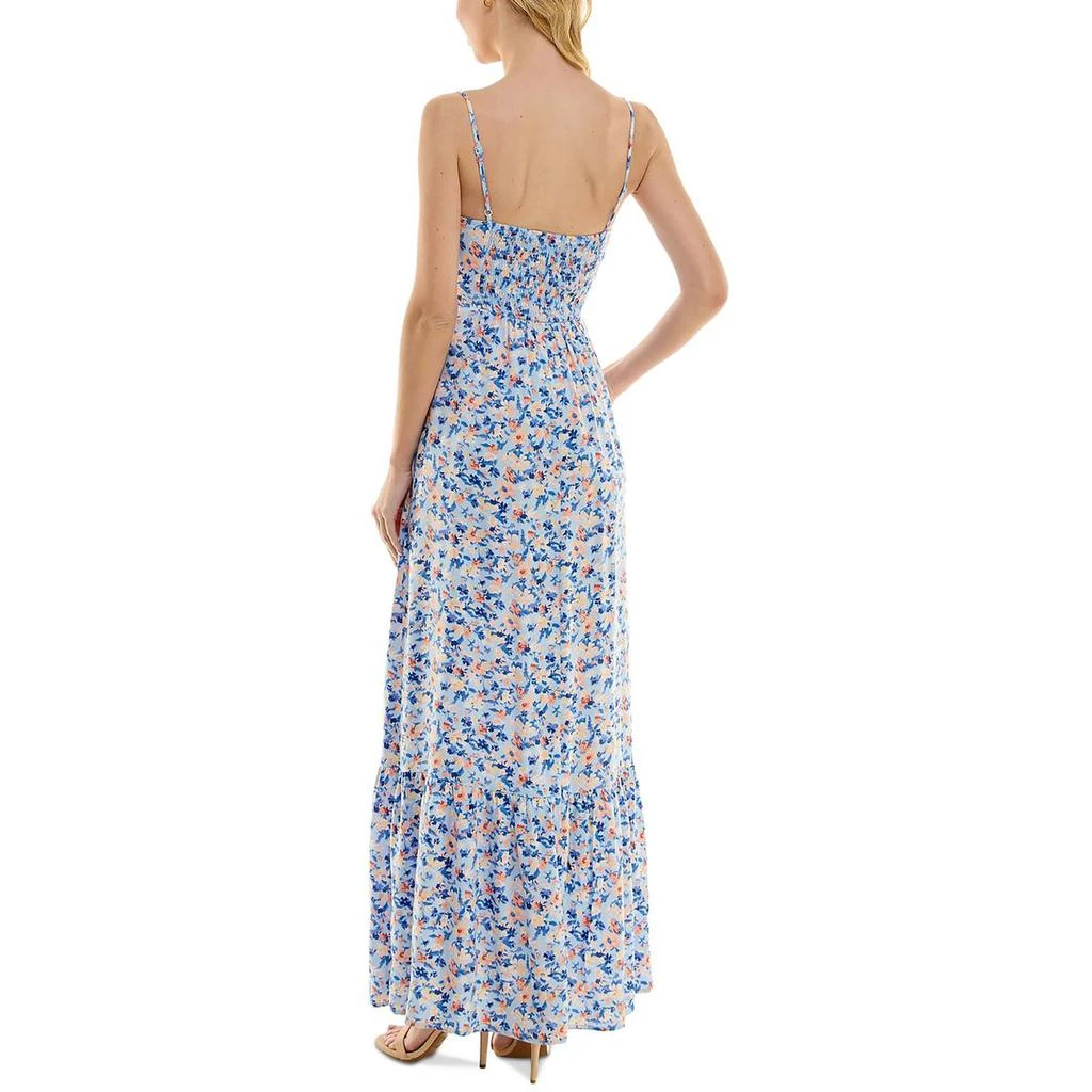 Kingston Grey Juniors Womens Long Floral Print Maxi Dress 2