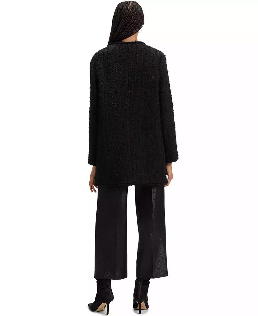 Hugo Boss Women's Velvet Tweed Oversized-Fit Blazer