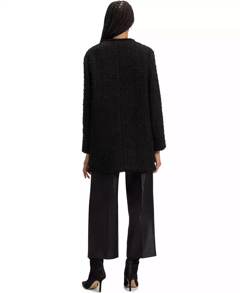 Hugo Boss Women's Velvet Tweed Oversized-Fit Blazer 2