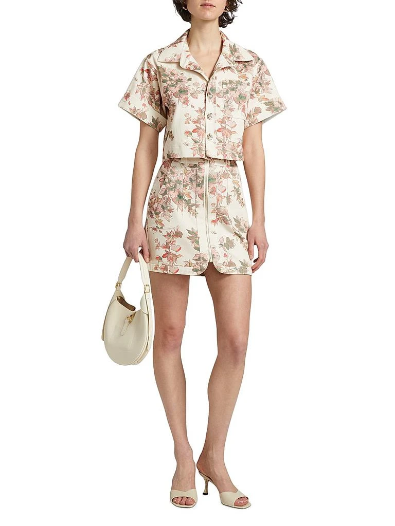 Hevron Nora Floral Miniskirt 2