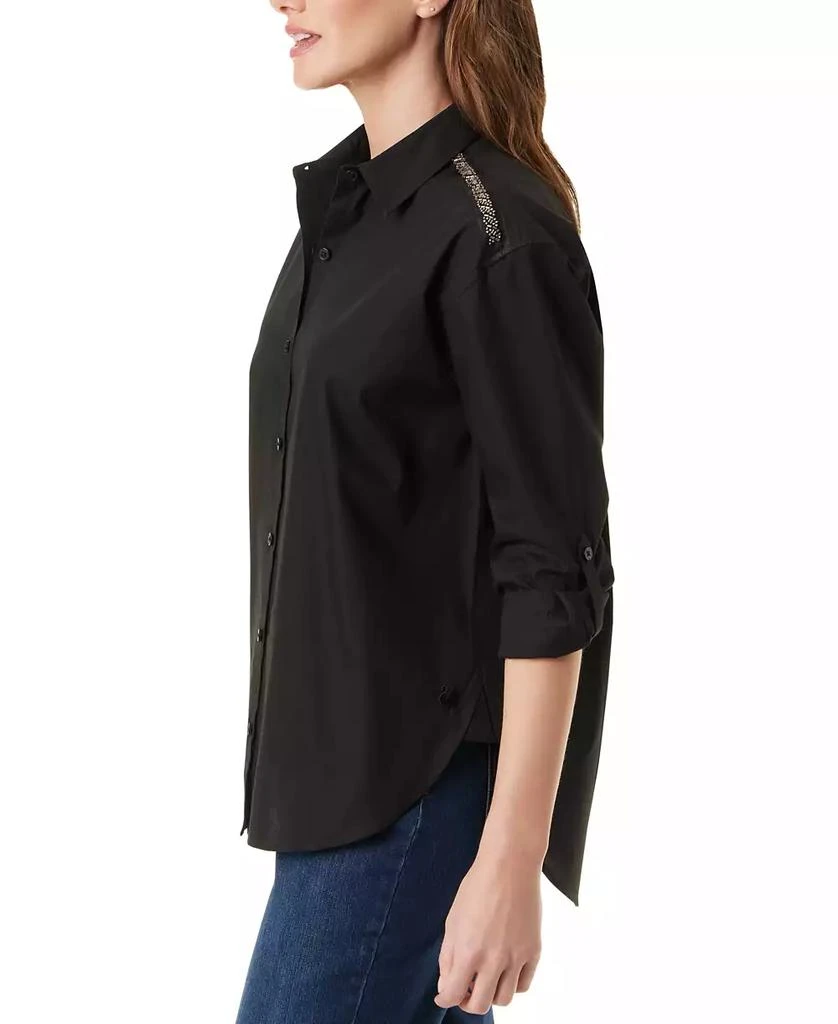 Gloria Vanderbilt Women's Amanda Cotton Beaded-Shoulder Blouse 2