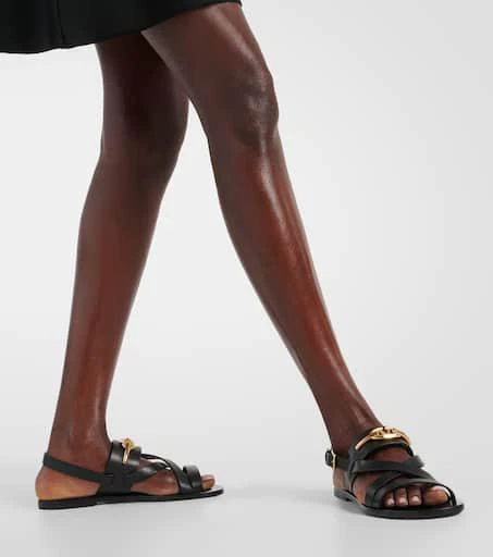 Valentino VLogo Signature leather sandals 7