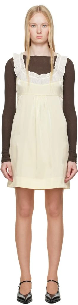 Shushu/Tong Yellow Patchwork Sling Minidress