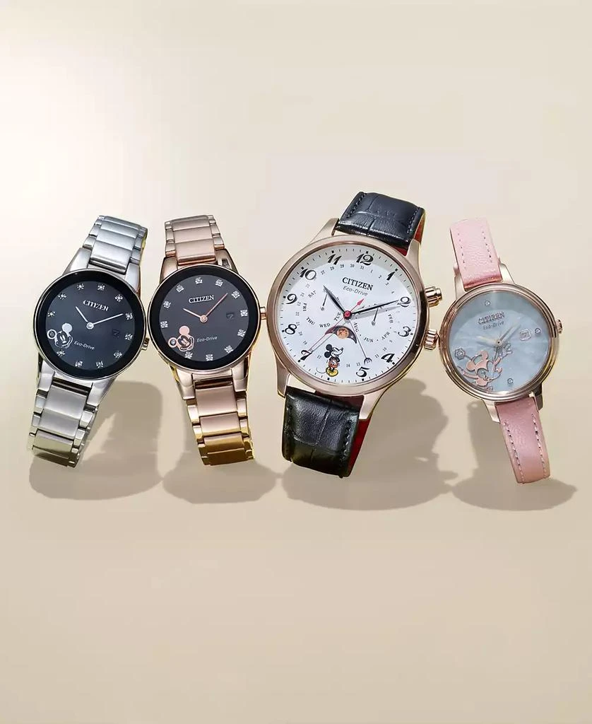 Citizen Mickey Mouse Diamond-Accent Rose Gold-Tone Bracelet Watch 29.5mm 2