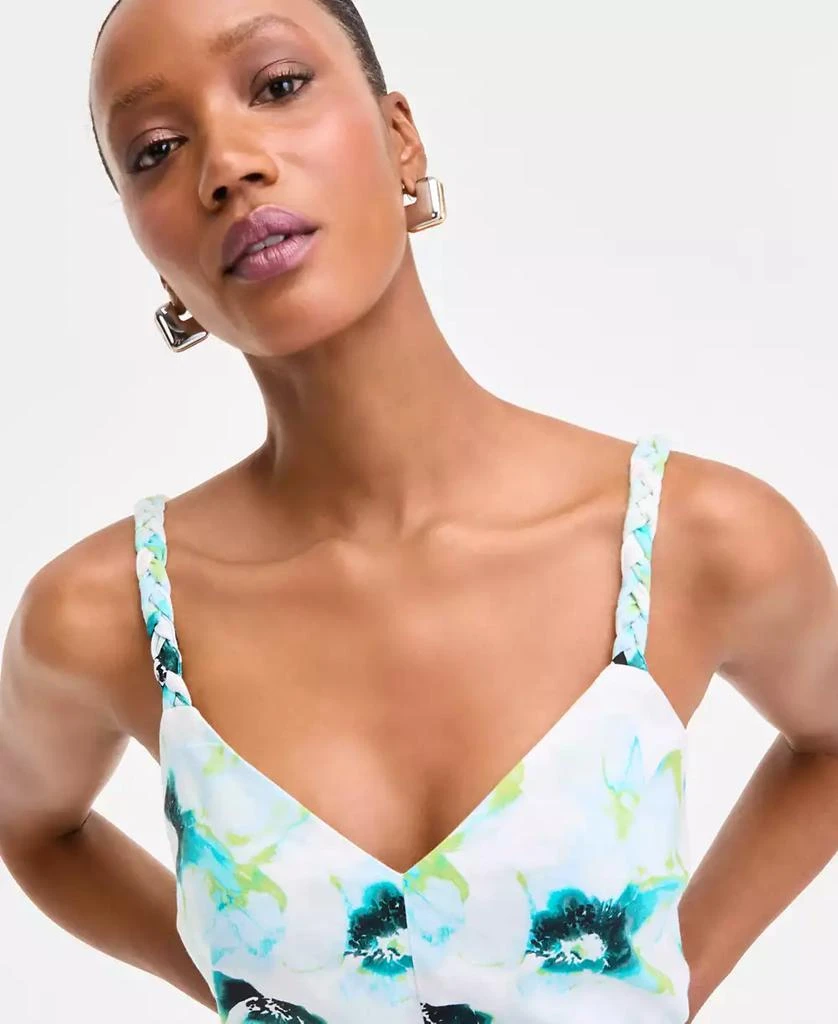 INC International Women's Printed Braided-Strap Midi Dress, Exclusively at Macy's 5