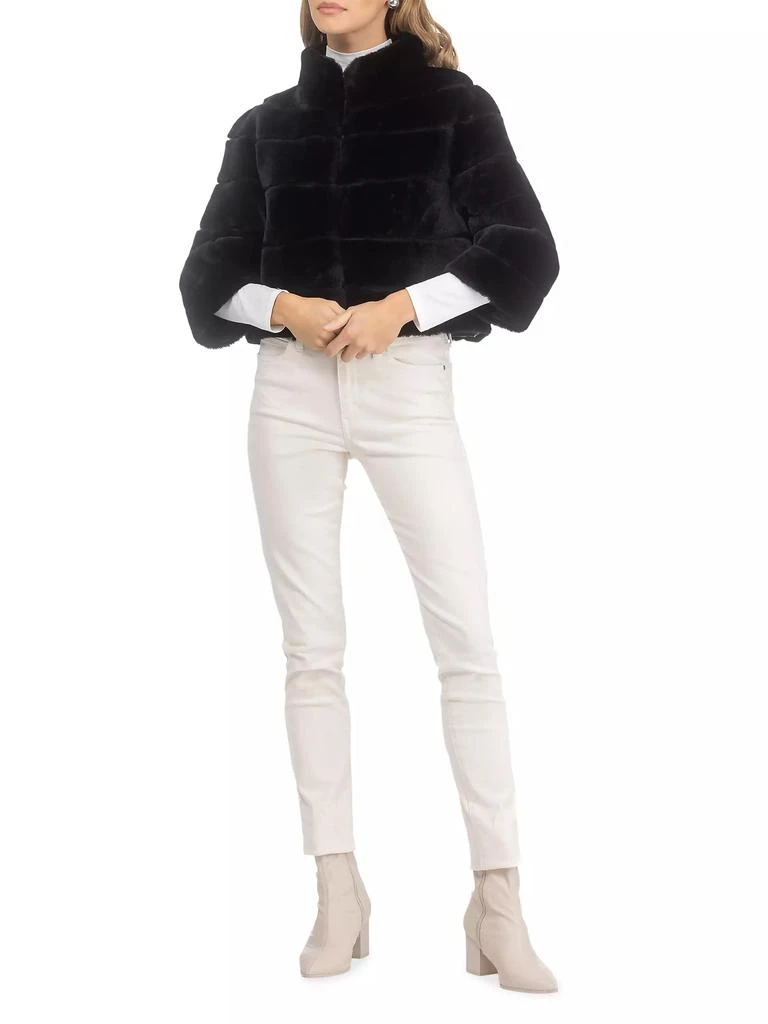 Gorski Shearling Lamb Bolero Coat 6