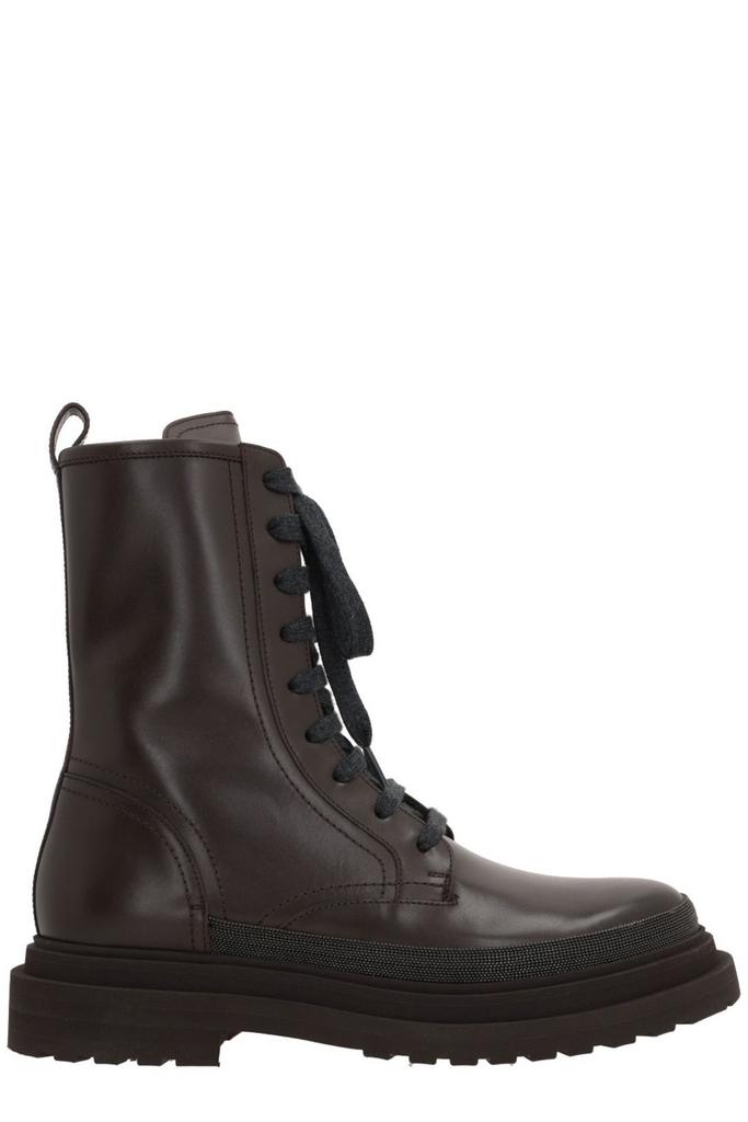 Brunello Cucinelli Monile Lace-Up Ankle Boots – On Sale Now